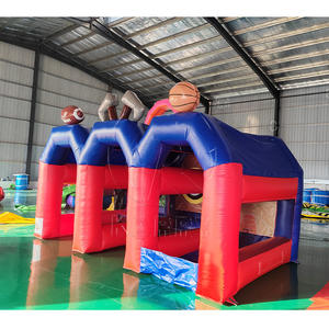 Locations <span class=keywords><strong>de</strong></span> fêtes commerciales Jeu <span class=keywords><strong>de</strong></span> carnaval gonflable 3-<span class=keywords><strong>en</strong></span>-1 Sport Hache gonflable Lancer/Football /Basketball Jeu <span class=keywords><strong>de</strong></span> tir - Product Image 2