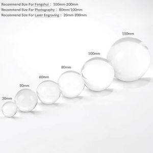 Toptan PUJANG özel 3D lazer kazınmış K9 temizle küre <span class=keywords><strong>60mm</strong></span> 80mm sihirli topu kristal cam geleneksel Feng Shui düğün - Product Image 2