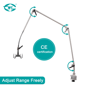 Ventilateur de transport médical WEIYE avec bras articulé à 3 membres, support de tube de 12 mm de diamètre, circuit respiratoire, <span class=keywords><strong>chariot</strong></span> d'hôpital - Product Image 4