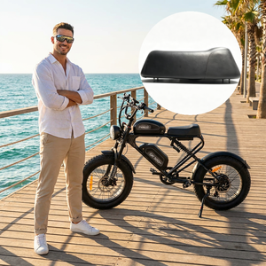 <span class=keywords><strong>Selle</strong></span> de remplacement Angbow pour vélo électrique, style cyclomoteur, en cuir PVC, mousse PU, coque PP, large et confortable, pour vélo électrique à pneus larges - Product Image 6