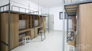 Cama Litera Doble de Diseño Moderno, Acero de Alta Calidad, Tamaño Personalizable, Garantía de 6 Años para Dormitorio Escolar, <span class=keywords><strong>Alquiler</strong></span> de Apartamentos - Product Image 5