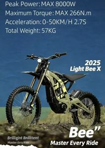 Surron 2025 Nuevo modelo Light Bee X Motor <span class=keywords><strong>de</strong></span> cepillo eléctrico Motocicleta todoterreno 40-60 km/h Versiones <span class=keywords><strong>de</strong></span> pista no vial y <span class=keywords><strong>de</strong></span> dos ruedas - Product Image 2