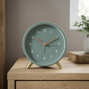 Decorative Metal Table <b>Clock</b> Elegant <b>Vintage</b> Style Desk <b>Clock</b> Antique Finish Luxury Tabletop Timepiece Artistic Home Decor - Product Image 6