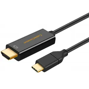 有线连接USB C至HDMI 4K @ 60hz电缆适配器迅雷3兼容电话至电视hdmi电缆