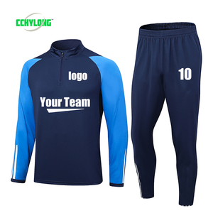 Nuovo Design 2023 <span class=keywords><strong>Tute</strong></span> da Allenamento <span class=keywords><strong>Calcio</strong></span> Personalizzate, Uniformi da <span class=keywords><strong>Uomo</strong></span> con Mezza Zip, <span class=keywords><strong>Tute</strong></span> Sportive MBAPPE con Giacca a Maniche Lunghe - Product Image 1
