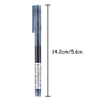 Stylo à bille liquide 24 couleurs Stylo gel 0.5mm à séchage rapide de grande capacité Stylo coloré jetable à encre liquide directe Stylo de couleur