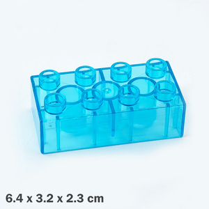 Alta qualidade personalizado DIY plástico blocos de construção 2x2 tijolos transparentes <span class=keywords><strong>2</strong></span>*<span class=keywords><strong>2</strong></span> <span class=keywords><strong>3</strong></span> + brinquedos do bebê presente (jc038) - Product Image 5