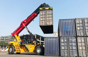 China SRSC4545H1 Reach <span class=keywords><strong>Stacker</strong></span> 45 Ton 13600mm Maks. Mesin Penumpuk Pengangkat Tinggi - Product Image 6