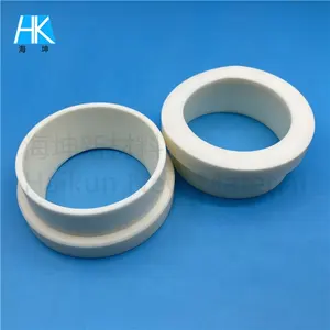 Espaciador de anillo de brida de cerámica de alúmina 99.5% técnico de molienda CNC personalizado de precisión