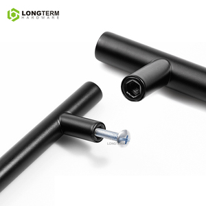 Gagang Kabinet T-Bar Baja Anti Karat Hitam Doff |   Gagang Laci untuk Lemari Dapur - Product Image 5
