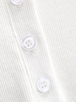Vente en gros de robe polo en coton à col ras du cou en coton côtelé pour femmes avec logo personnalisé robe polo unie à boutons à la mode pour femmes robe polo de rue