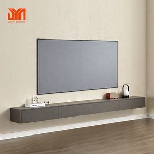 Mobile TV Sospeso a Parete in Compensato con Vano Portaoggetti per Arredamento Moderno del Soggiorno - Product Image 1