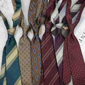 Men's Vintage Cashew Neck <b>Tie</b> Suit Shirt Groom Wedding 8cm Business Formal Professional Striped Neck <b>Ties</b> - Product Image 4