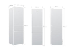 Original Mijia Three Door No Frost Compact <b>Refrigerator</b> 216L CN Silver Home Use Fridge 38dB Low Noise BCD-216WMD - Product Image 6