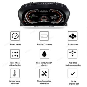 เครื่องเล่นแดชบอร์ด12.3นิ้วสำหรับ BMW 5 Series E60 E63 E61 E64 2004-2009 IPS จอแอลซีดีระบบดิจิตอลคลัสเตอร์สเตอริโอจอแสดงผลลินุกซ์ - Product Image 4