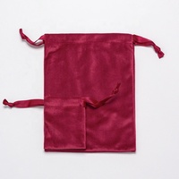 Nouveau design promotionnel petit luxe poussière velours bijoux pochette à cordon emballage sacs en velours