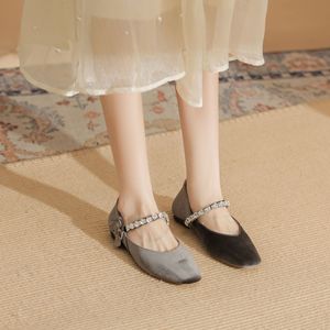 Zapatos de Tacón Alto Stiletto para las Cuatro Estaciones, Parte Superior de Cuero Genuino, Tratamiento Antideslizante, Diseño Elegante, Ideales para Fiestas - Product Image 6