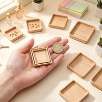 Ensemble de plateaux de présentation de bijoux en bois, plateau à bagues, organisateur de boucles d'oreilles, boîte d'emballage cadeau en bois naturel, vente en gros directe d'usine