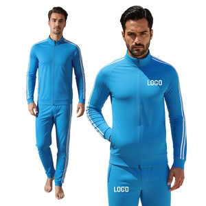 ชุดเสื้อแจ็กเก็ตและกางเกงวอร์มสองชิ้นสำหรับผู้ชายเสื้อกันลมผ้าไนล่อนสะท้อนแสง - Product Image 3