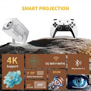 Projecteur intelligent HCS350Pro, projecteur intelligent Android Eleven, LCD LED Wifi, 150 Ansi Lumens, compatible 4K, cinéma portable - Product Image 1