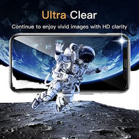Film de verre protecteur plein écran 5 en 1 pour iPhone 11 16 Pro Max 14 Plus Ultra avec objectif de caméra de protection et étui de téléphone
