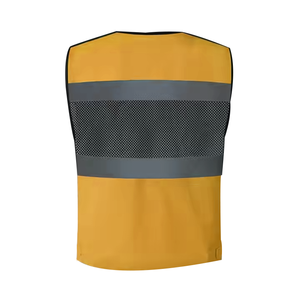 Chaleco de Seguridad Reflectante de Alta Visibilidad Amarillo ANSI Clase 1, Secado Rápido, Multibolsillos, Logotipo Personalizado, Ropa de Trabajo al por Mayor - Product Image 3
