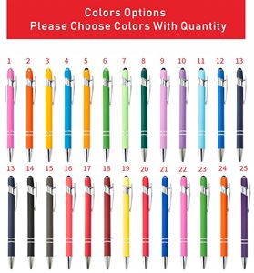 Nouveau stylet multifonctionnel 2 en 1 avec écran tactile souple, logo gravé au laser, stylet en métal - Product Image 3
