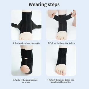 Protector de Tobillo Deportivo Elástico Personalizado, Protector de Talón Presurizado Envolvente de Spandex, Protección Anti-Esguinces para Baloncesto - Product Image 4