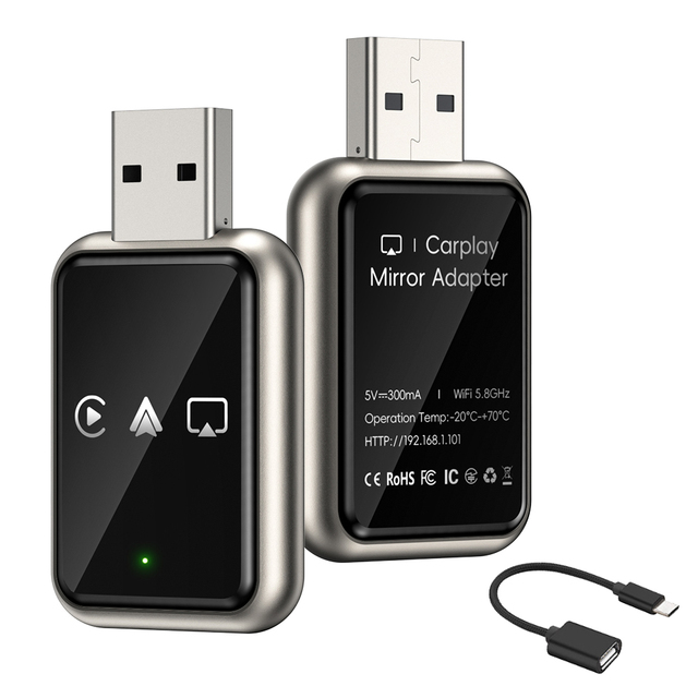 Car Play 3 in 1 Screen Mirroring Linux Miracast Airplay Wireless Carplay Arplay Adapter Usb c Phone Mirror Dongle for iphone