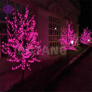 Waterproof LED Cherry Blossom <b>Tree</b> <b>Light</b> Iron Trunk Landscape Decoration for Park Garden Street Festival Display for Sale - Product Image 1