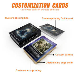 Fabricante de Barajas de Oráculo con Logotipo Personalizado de Lujo, Caja Rígida Magnética para <span class=keywords><strong>Cartas</strong></span> del <span class=keywords><strong>Tarot</strong></span> con Guía - Product Image 4