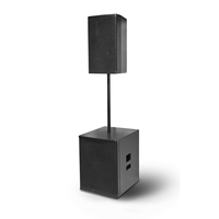 Système audio professionnel avec enceinte active de 15 pouces, 1000W, DSP, subwoofer, pour scène extérieure, système de sonorisation