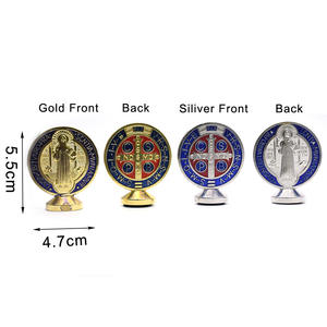 Metal de aleación religioso, decoración de la iglesia de San Benito, pequeños artículos decorativos - Product Image 2