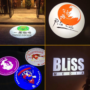 Alta calidad para <span class=keywords><strong>la</strong></span> exposición o evento rotar <span class=keywords><strong>la</strong></span> imagen logo luces 40 vatios logo gráfico personalizado gobo proyector - Product Image 5