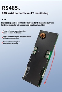 Liên tục hiện tại 150A, biến tần <span class=keywords><strong>BMS</strong></span> thông minh hoạt động cân bằng năng lượng hộ gia đình lưu trữ bảng mạch pcba 8S <span class=keywords><strong>16S</strong></span> - Product Image 3