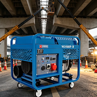 Générateur diesel portable 15 kW 16 kW, refroidi par air, bicylindre, moteur CP2V98, démarrage électrique, monophasé/triphasé, puissance égale