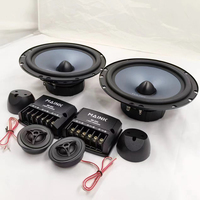 Sistem Speaker Mobil 2-Way 6.5 Inch 500W Woofer Tweeter dan Crossover untuk Proyek Audio OEM