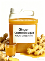 Extrait de gingembre jaune naturel en gros, liquide pur concentré, jus de gingembre, matière première pour boissons et assaisonnements, certifié HACCP, qualité alimentaire