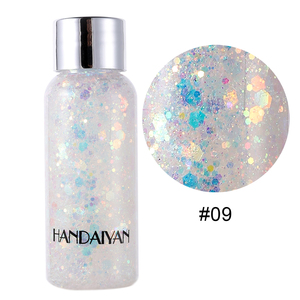 Marque privée En Gros Festival Fête Art Flash Corps Paillettes <span class=keywords><strong>Crème</strong></span> Maquillage Visage Cheveux Corps Laser Paillettes Glitter Gel - Product Image 5