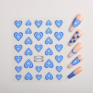 Autocollants de <span class=keywords><strong>Nail</strong></span> <span class=keywords><strong>Art</strong></span> Tendance : Motifs <span class=keywords><strong>Manucure</strong></span> Thème Amour et Fille, Décorations Adhésives pour Ongles - Product Image 6