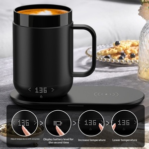 American-Style App Smart Temperature-Control Vacuum Stainless Steel Mug Large-Capacity <b>Heating</b> Coffee Cup Modern <b>USB</b>-Charged - Product Image 3