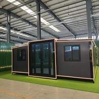Casa Contenedor Expandible de 40 pies, 3 Dormitorios, Casa Modular Prefabricada, Villa de Lujo Lista para Usar en Complejos Turísticos, Casa Contenedor Expandible Prefabricada de 20 pies