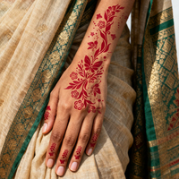 Autocollant de tatouage au henné personnalisé en gros, tatouage temporaire de luxe pour le corps, les bras, les mains et les pieds, maquillage imperméable et coloré pour femmes