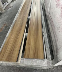 Paneles de Plástico <span class=keywords><strong>con</strong></span> Acabado de <span class=keywords><strong>Madera</strong></span> de Alto Brillo de 200*8 mm, Placas para Techo de PVC, Plafón de PVC - Product Image 6