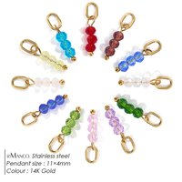 EManco Charm Gold Tone Rainbow Facet Crystal Drop Dangle Ketting Armband Sieraden Maken Verjaardag Valentijn Versiering