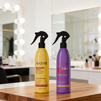 GATASE Spray Protettivo Termico Nutriente 3-in-1 Set Protezione dal Calore |   Idratante Anti-Crespo per Capelli Ricci/Secchi - A Base di Erbe