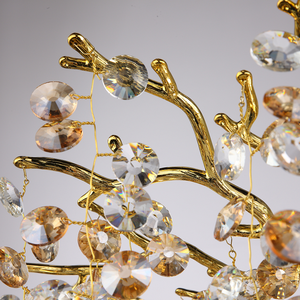 Lustre en <span class=keywords><strong>cristal</strong></span> LED personnalisé OEM certifié CE, luxueux, doré, pour chambre à coucher, salon, <span class=keywords><strong>salle</strong></span> à manger, réception - Product Image 2
