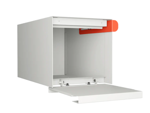 <span class=keywords><strong>Boîte</strong></span> <span class=keywords><strong>aux</strong></span> <span class=keywords><strong>lettres</strong></span> intelligente JH-Mech, finition mate blanche, capacité compacte, construction en acier au carbone, aspect carré élégant, design à montage mural - Product Image 2