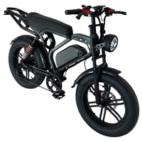 Vélo Électrique Tout-Terrain 48V 15AH Lithium Vintage Pneus Larges 2026 Longue Portée 50km Vélo Électrique de Commutation sur Route Cadre en Acier à Suspension Intégrale