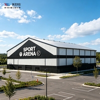 Edificio de Estructura de Acero Multiusos de Fábrica, Arena Deportiva Comunitaria de Gran Espacio